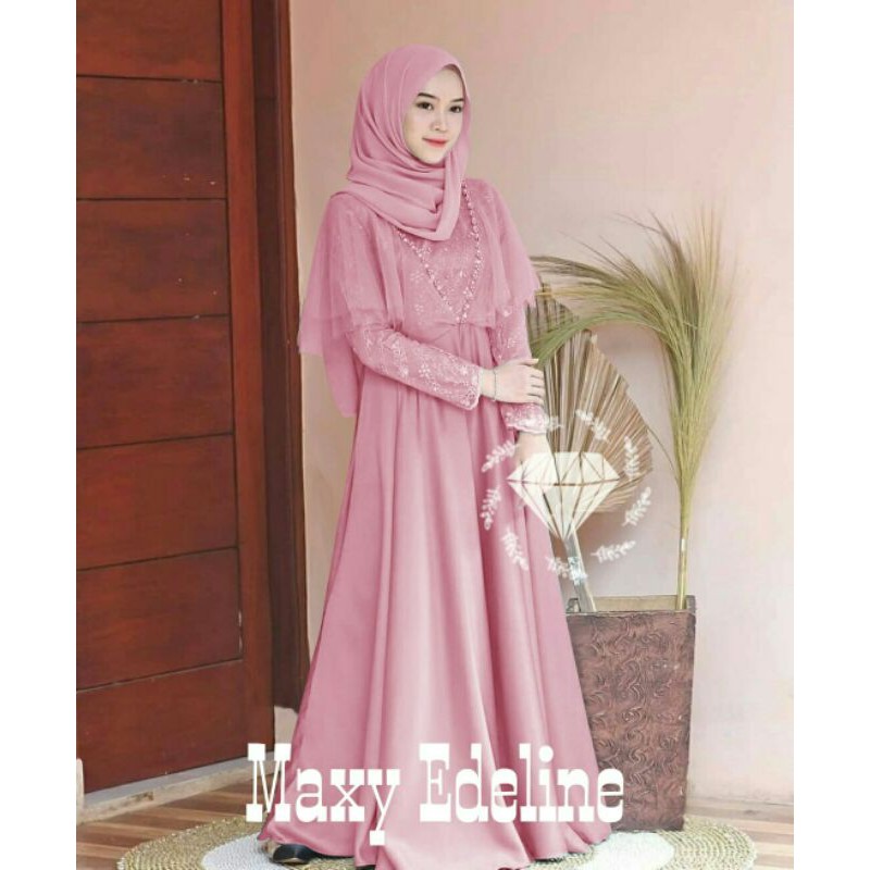 GAMIS WANITA MAXI BRUKAT EDELINE MATT VELVET