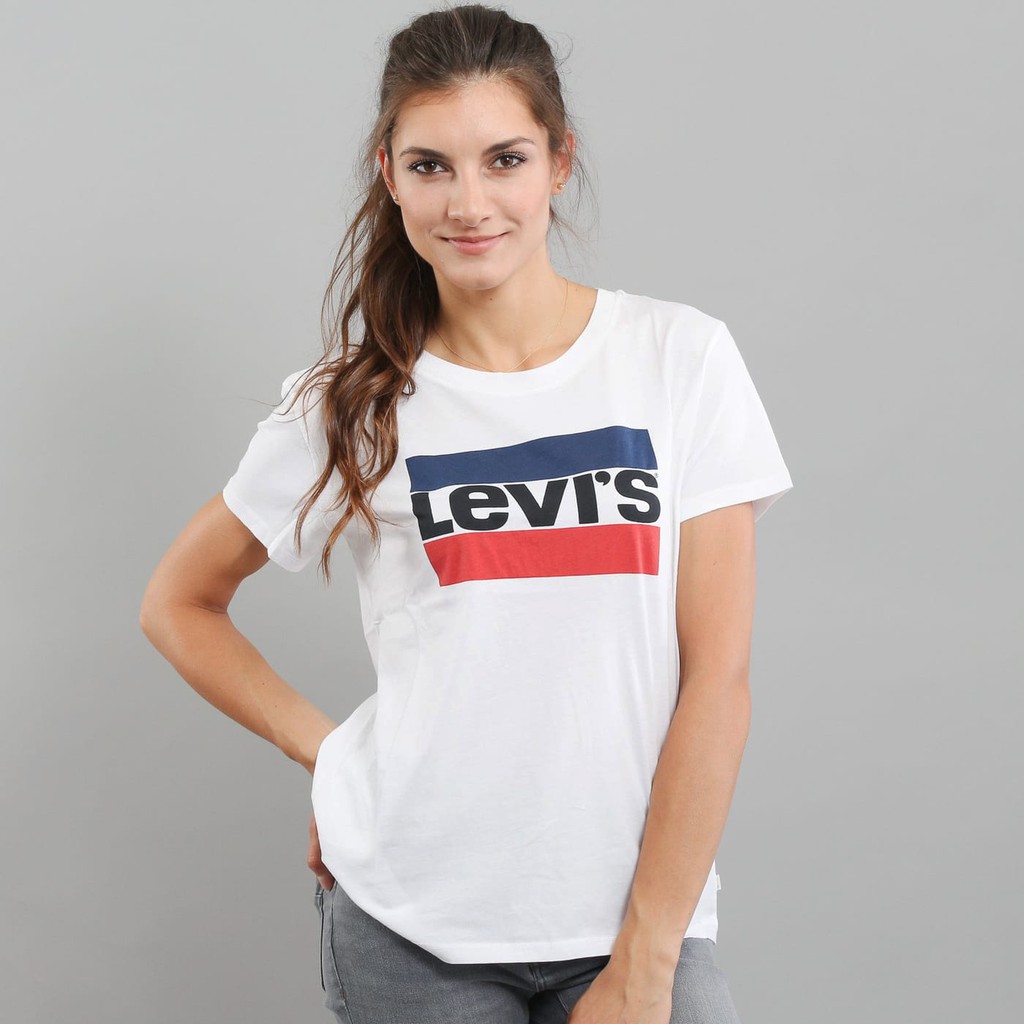 Kaos Levi's | Kaos Cewek | Graphic White | KLW - 09