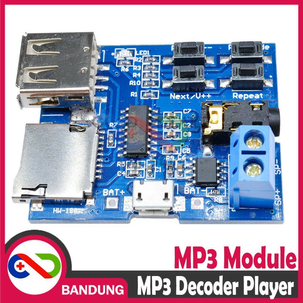 MP3 PLAYER DECODER MODULE BOARD AUDIO FLASHDISK SD CARD