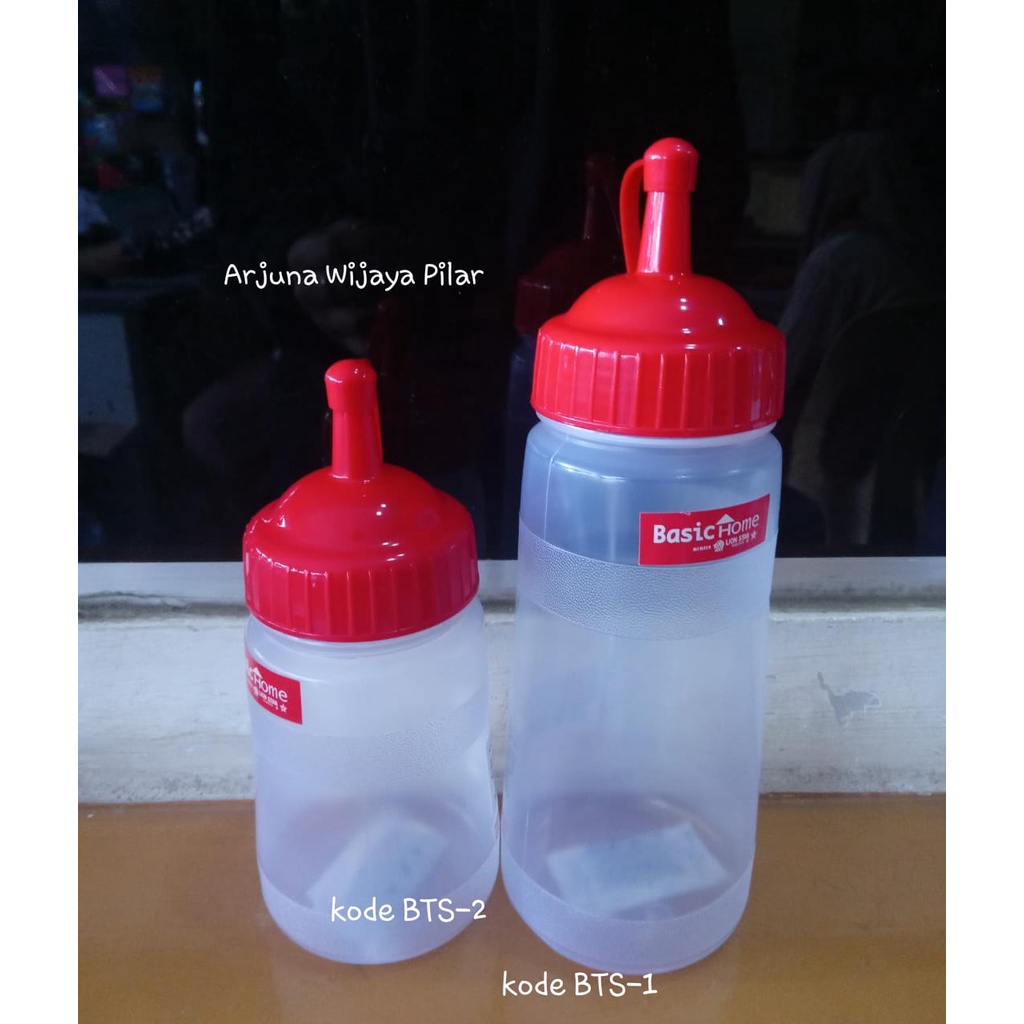 botol kecap Sauce Keeper 500ml &amp; 300ml - Botol Saus kecap BTS-1 BTS-2, Basic Home Lion star  TUTUP RANDOM