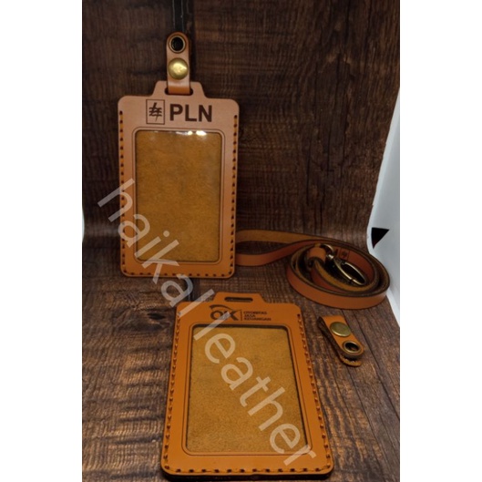 

Id Card Kulit Name Tag Kulit Card Holder custom logo dan nama sendiri gratis grafir