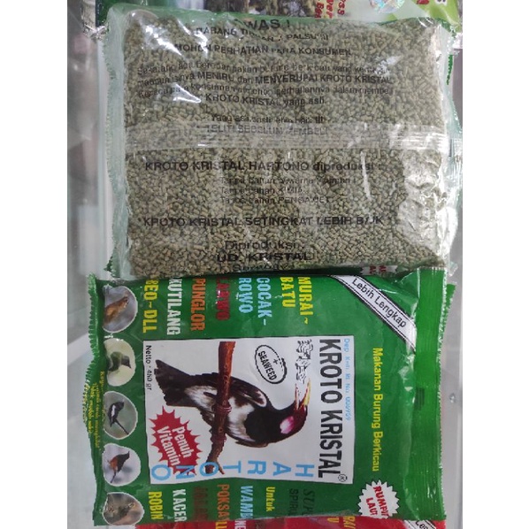 KROTO KRISTAL HARTONO PAKAN BURUNG