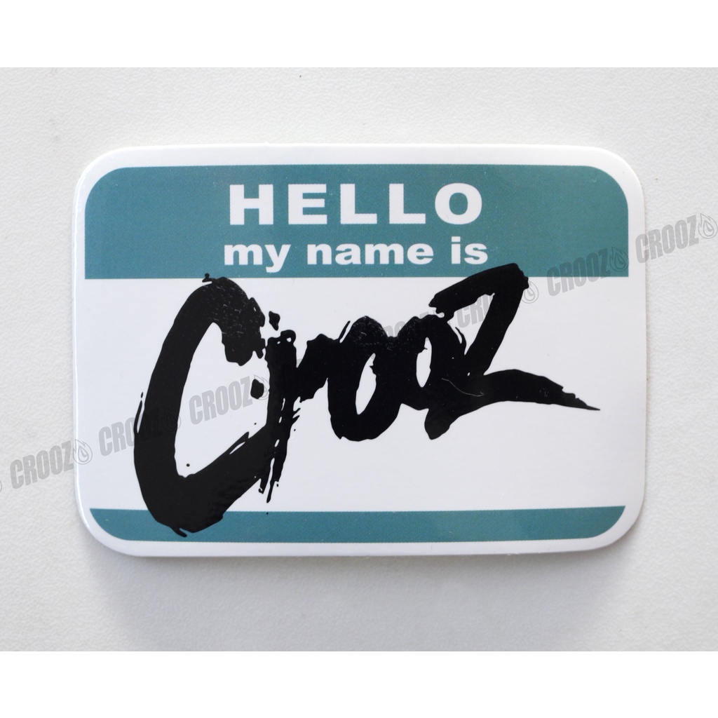 CROOZ HELLO VINYL STICKER