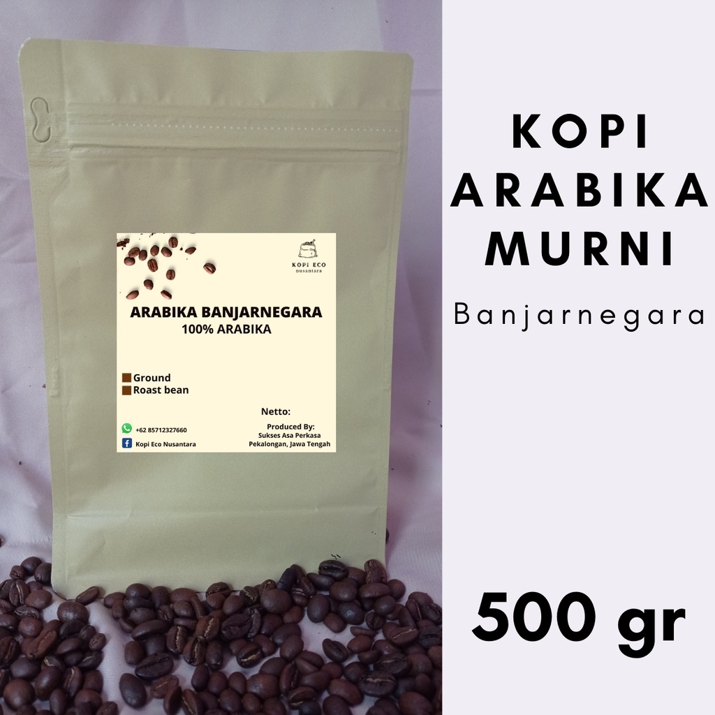 

KOPI ARABIKA BANJARNEGARA 500 GRAM / KOPI ARABIKA FOR ESPRESSO / KOPI 100% MURNI ARABIKA / PILIH BIJI ATAU BUBUK