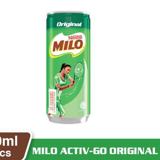 

0GF✱ Nestlé MILO ACTIV-GO Minuman Mengandung Susu dan Cokelat Siap Minum Kaleng 240ml - 5 pcs Barang