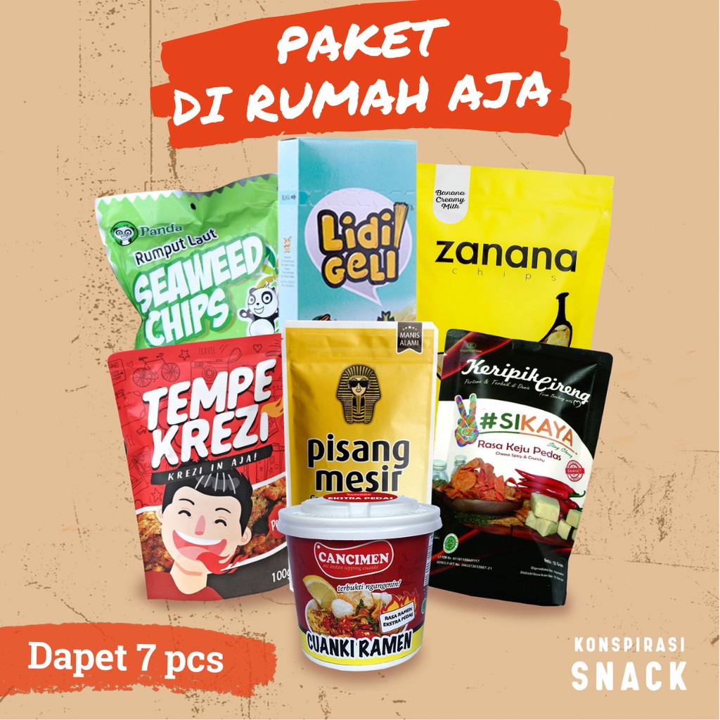 

Paket DiRumahAja (7 brand 7 pcs)