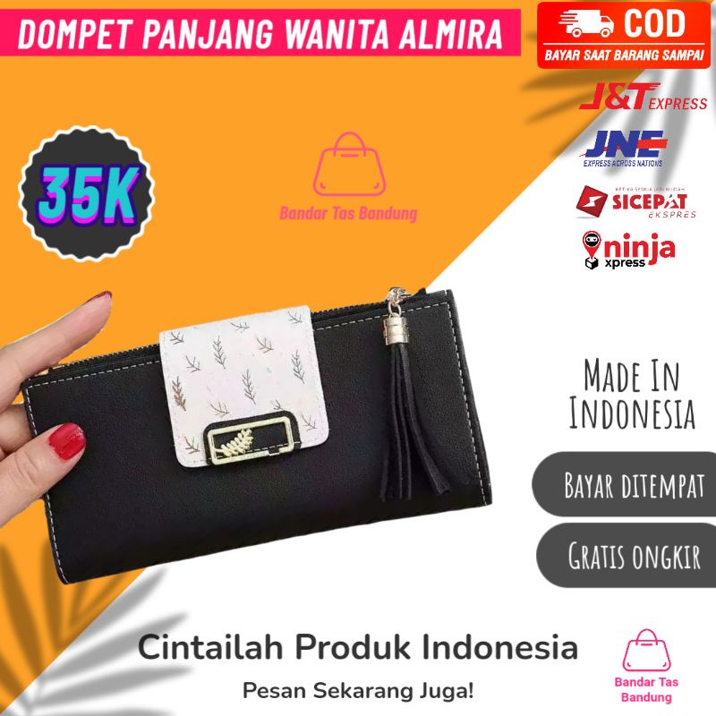 DOMPET PANJANG WANITA ALMIRA - Dompet Panjang Wanita Dompet Lipat Wanita DOMPETWALLET   DOMPET KOREA