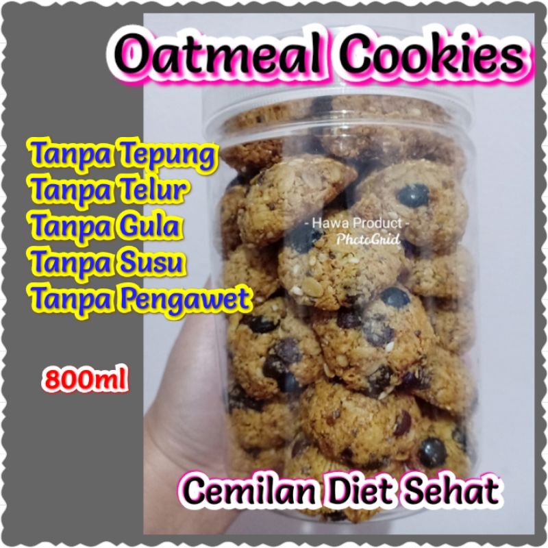 

Diet Cookies - OATMEAL COOKIES 100% GLUTEN FREE - Cookies Sehat - Cookies Diet - Cookies Sultan | Granola Cookies