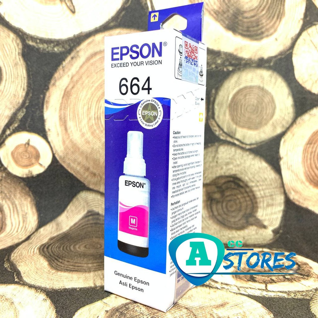 Tinta Epson 664 Ink Refil L210 L120 L360 L220 L100-Magenta