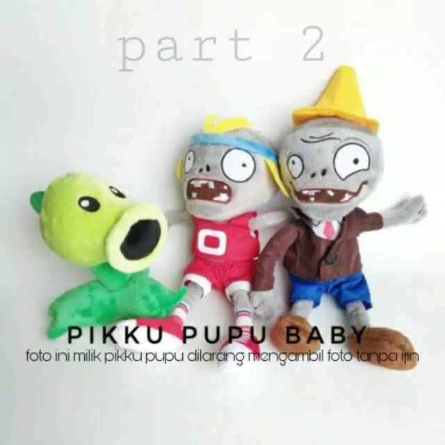 PART 2 | TERLENGKAP Boneka Plants Vs Zombie plushie | boneka zombie | plant zombie