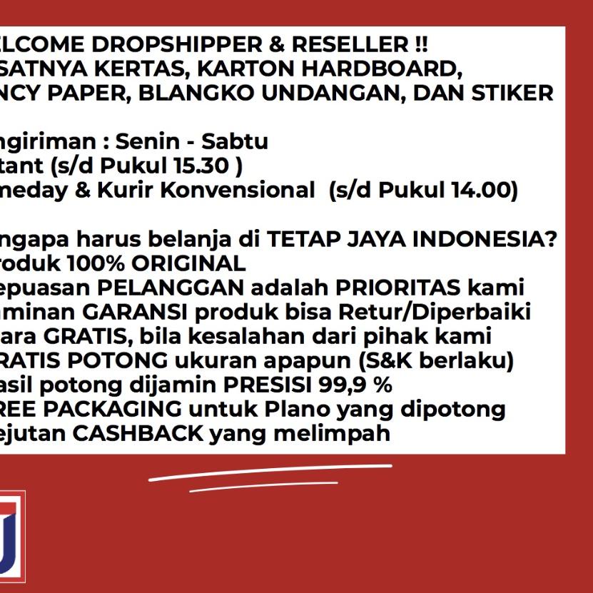 

Hot - 500 LEMBAR/1 RIM Kertas Concorde Folio F4/A4/Quarto 90 Gram (Warna Putih, Light Yellow, Krem/Cream, Blue, Green ) 케