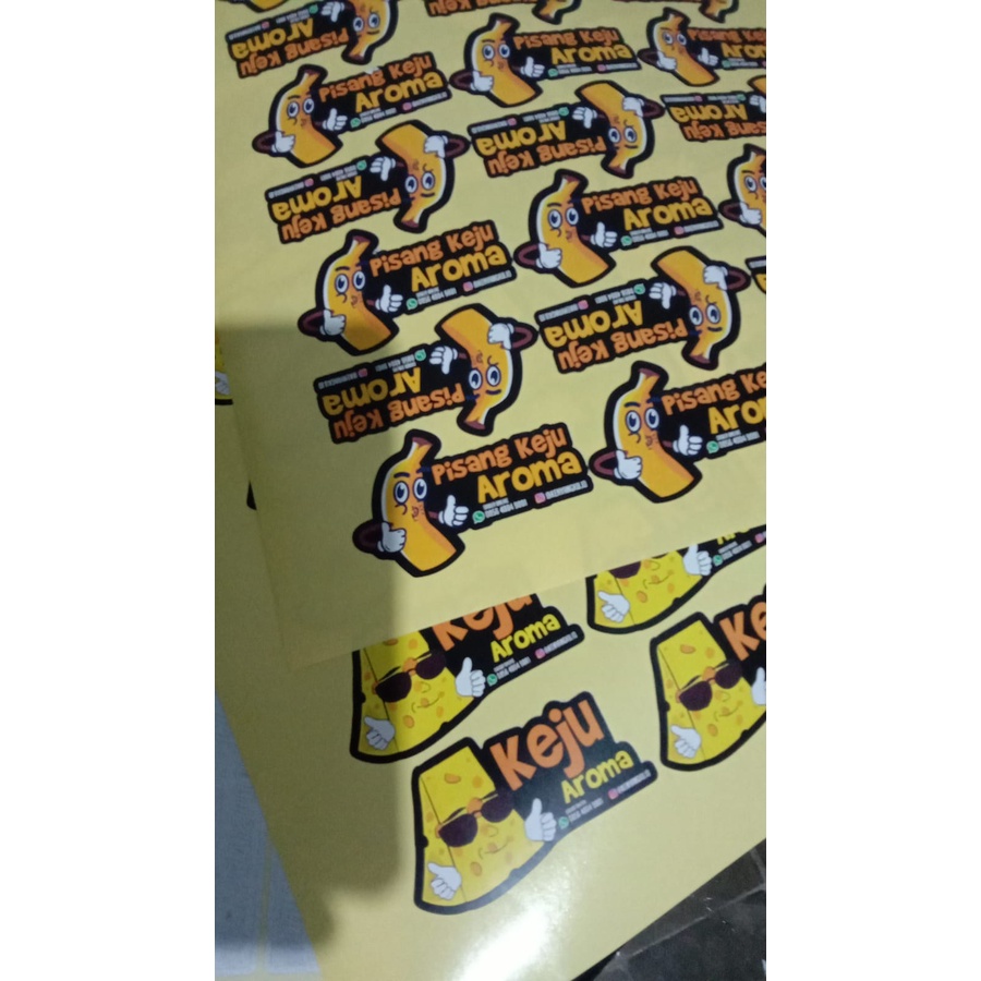 

STIKER LABEL KEMASAN STICKER PRINT CUT TERMURAH