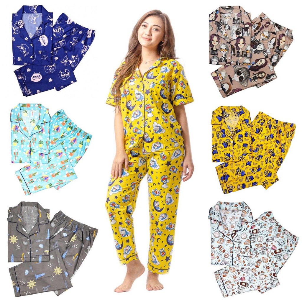 Piyama Wanita Abg Motif Karakter Shopee Indonesia Piyama Wanita Abg Motif Karakter Shopee Indonesia