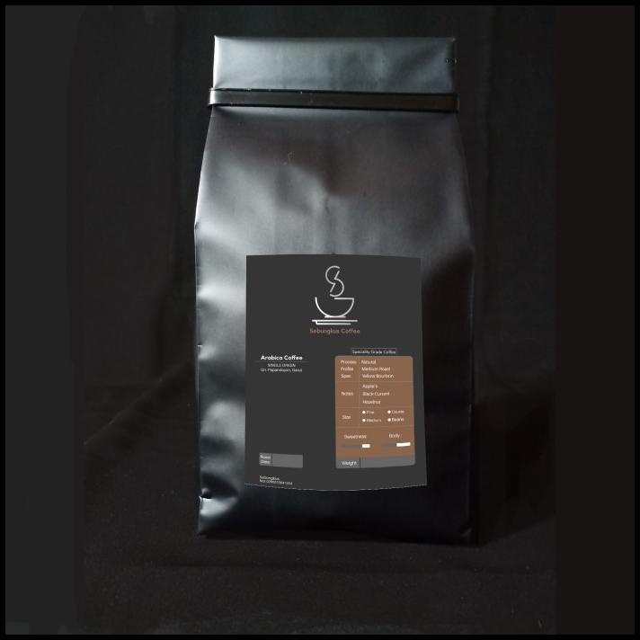 

Kopi Arabica Yellow Bourbon Natural Process 250Gr Papandayan Garut