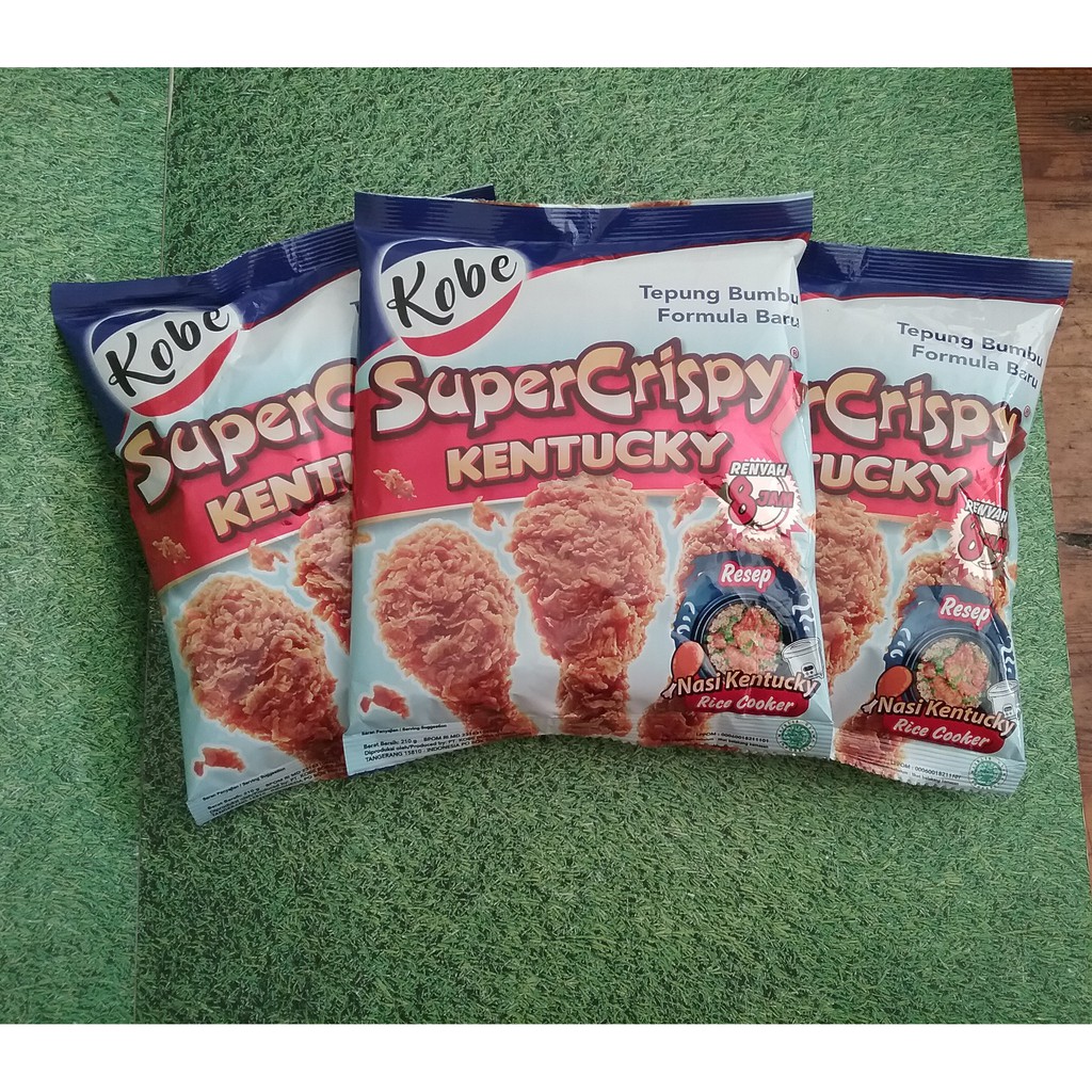 

KOBE TEPUNG AYAM KENTUCKY SUPER CRISPY 210 GR