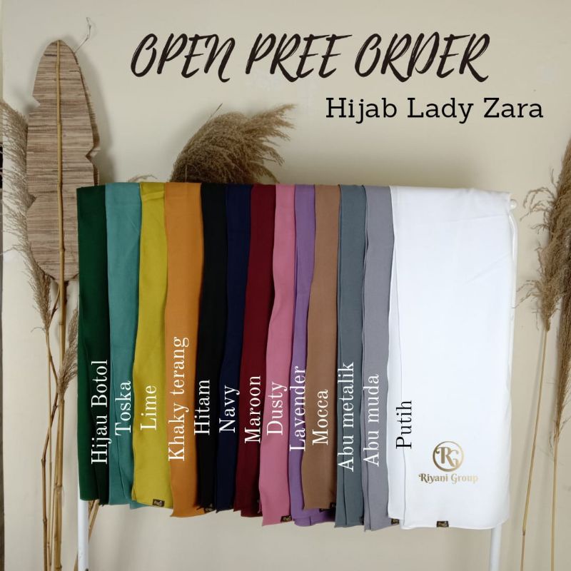 hijab segiempat ladyzara original riyani hijab