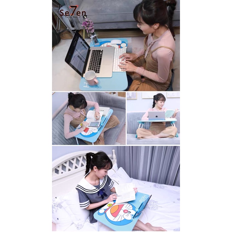 MEJA LIPAT DORAEMON/MEJA LAPTOP/MEJA LIPAT ANAK/MEJA LIPAT LAPTOP