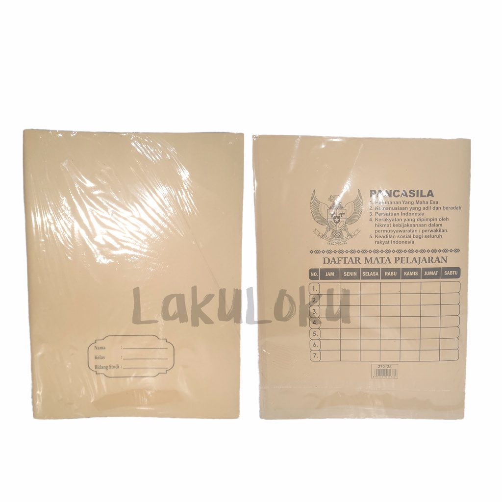 

Sampul Kertas Cokelat Polos Ukuran Buku Tulis 1 pak isi 10 lembar