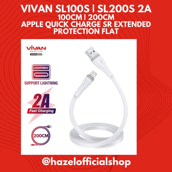 VIVAN SL200S 2A 200cm Apple Quick Charge