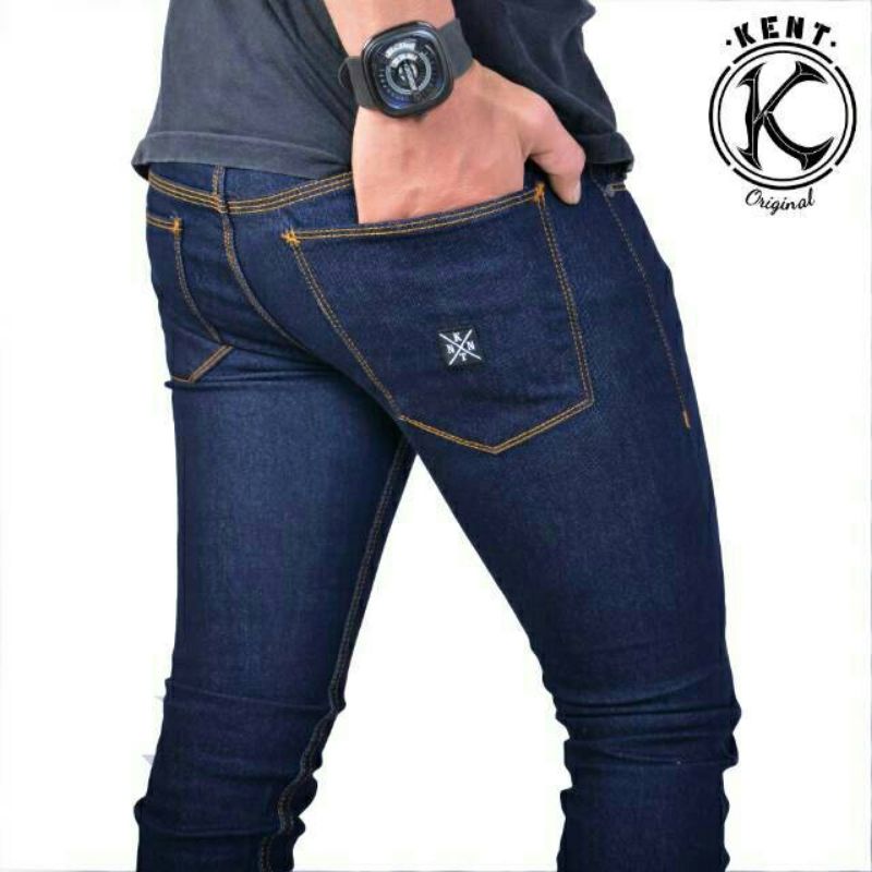 (DISTRO KENT ORI) CELANA JEANS PRIA-SLIMFIT-DENIM-HITAM-ORIGINAL-CELANA PANJANG COWOK-DISTRO KNT 06