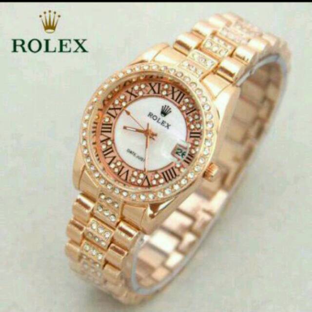 JAM TANGAN WANITA MEWAH ELEGAN ROLEX
