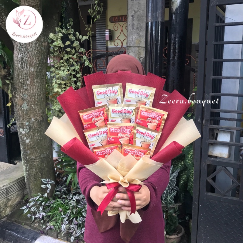 (B16) Buket snack/snack bouquet/bucket snack [INCLUDE: Greeting card+packing]