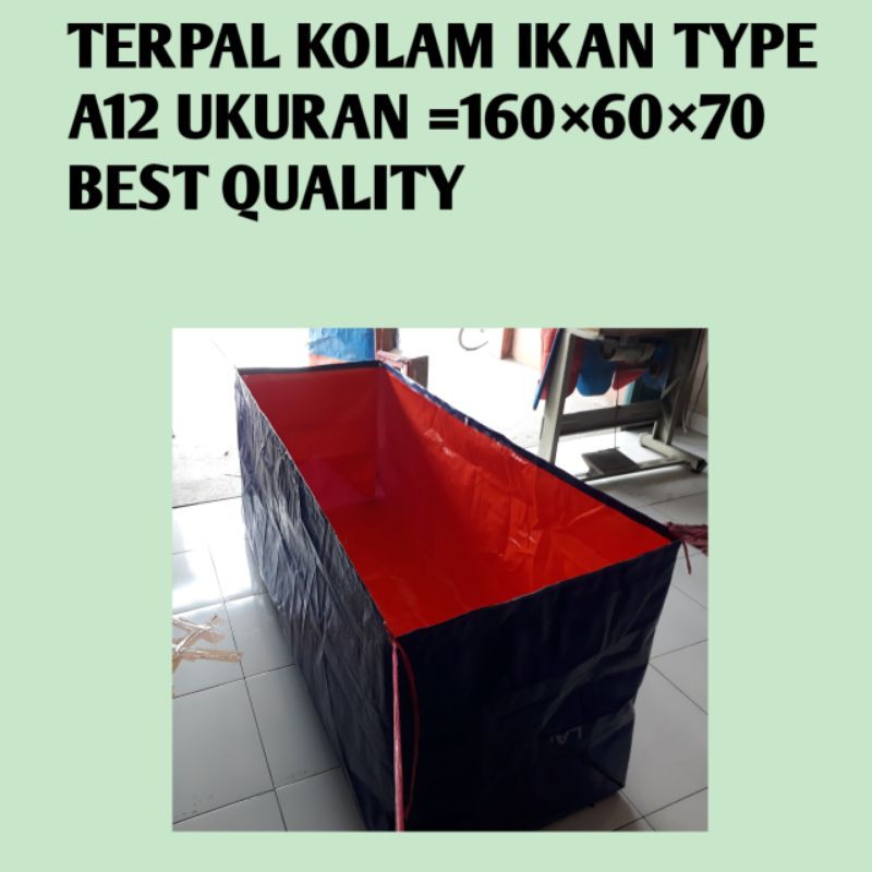 terpal kolam ikan TYPE A12 ukuran (160×60×70)