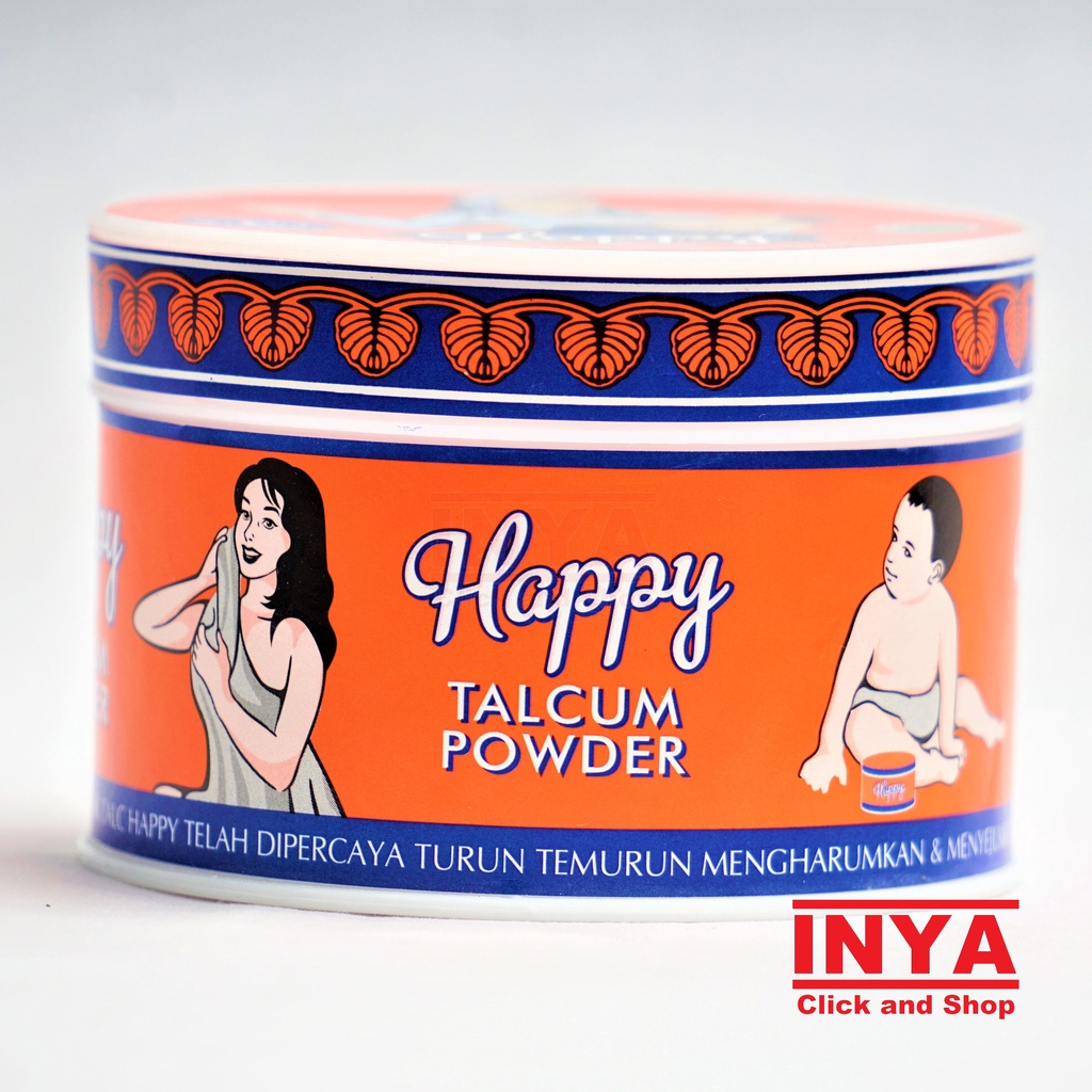 HAPPY TALCUM POWDER 150gr + Vitamin E - Bedak Bayi