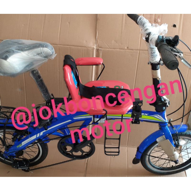 BONCENGAN DIDEPAN UNTUK SEPEDA LIPAT, SEPEDA MINI/KURSI TAMBAHAN SEPEDA ONTHEL