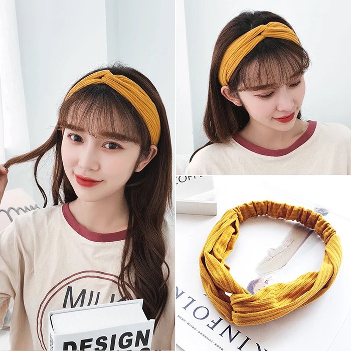 [ TERBARU ] Bandana Korea Style Bendo Rambut Bando Fashion Rambut Import Murah Grosir - Ulybae
