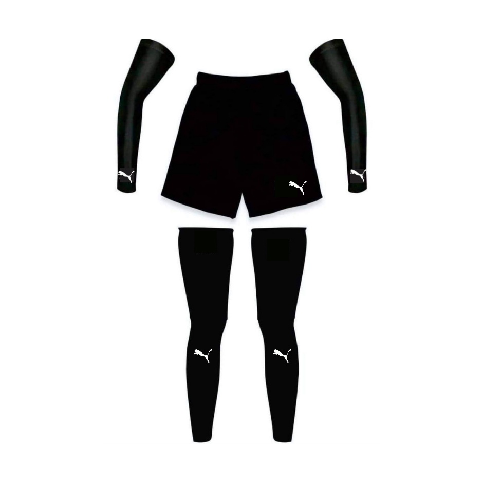 Manset Olahraga Full Set Paket Hemat Manset tangan, Manset Kaki, Celana Pendek 3 in 1 Jersey Volly-6