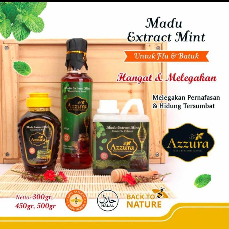 

Madu Mint Azzura 500 gr