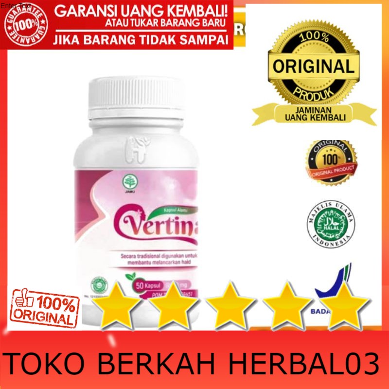 100% ASLI Vertina Obat Kesuburan Wanita Pelancar Haid | Program Hamil Promil