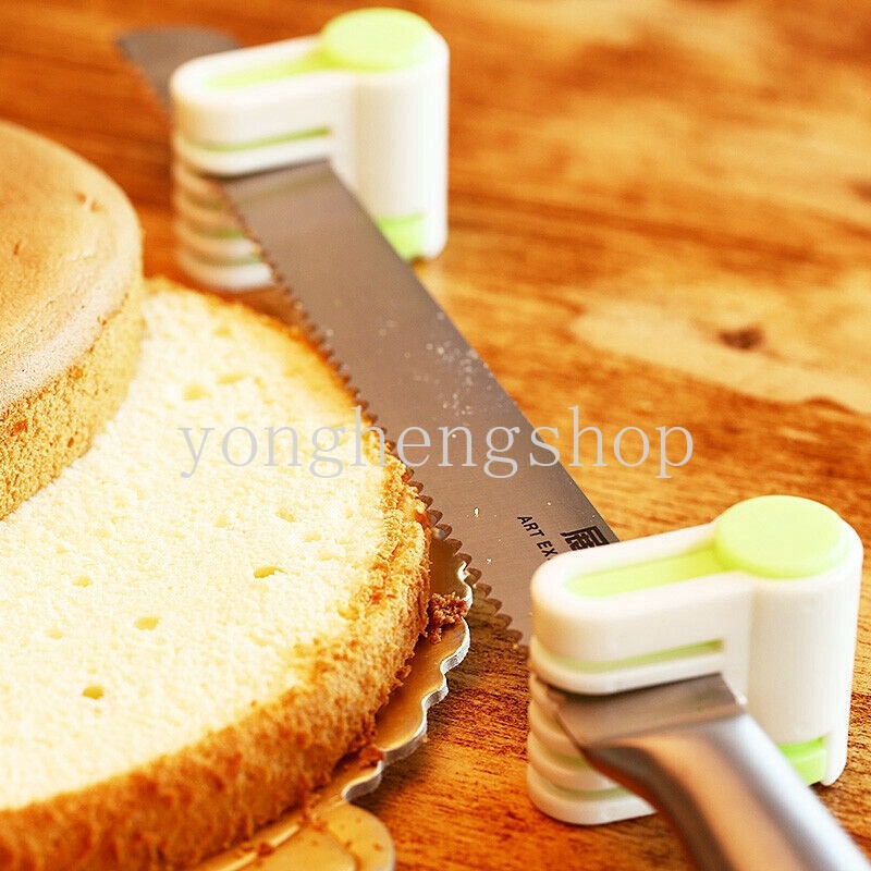 2pcs / Pak Alat Pemotong Kue / Roti 5 Lapis DIY Untuk Dapur