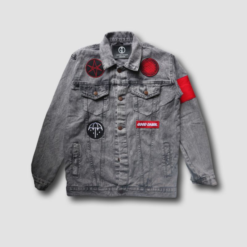 BARU Jaket Jeans Jaket Denim Greywash BMTH