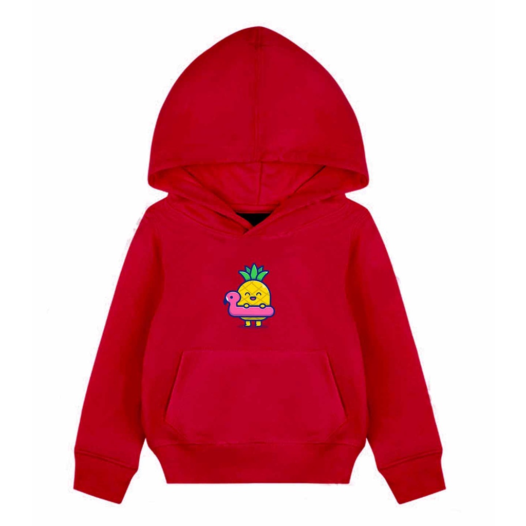 Hoodie Anak Pineapple Sweater Pakaian Fleece M - XL