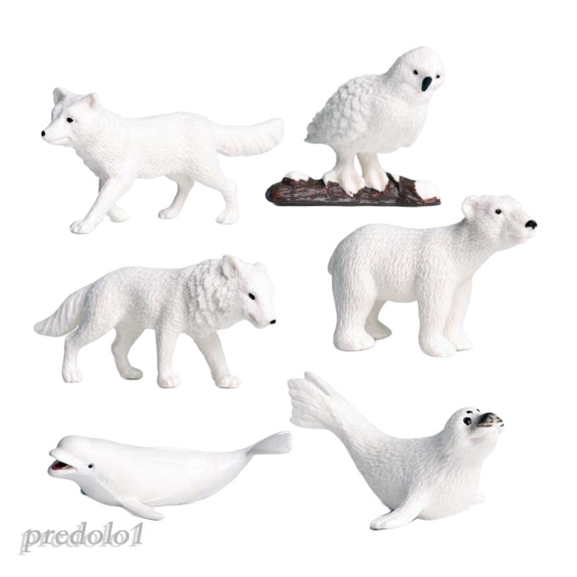 [PREDOLO1] Miniatures Decor Polar Animal Figurines Micro Landscape DIY Accessories