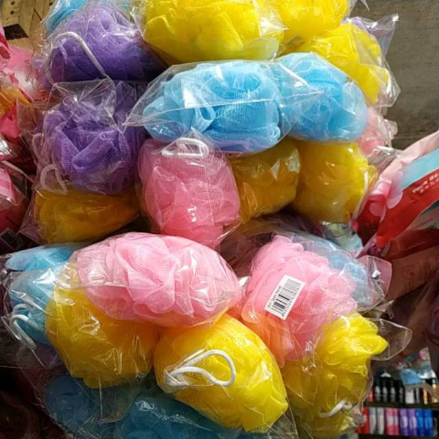 Spons Mandi Bath Sponge Warna Warni Mengangkat Daki dan Kotoran di Tubuh Kualitas Baik