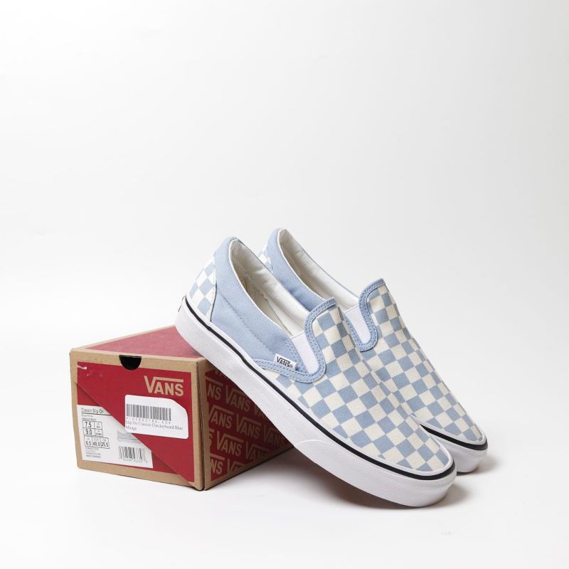 Vans slip on blue mirage