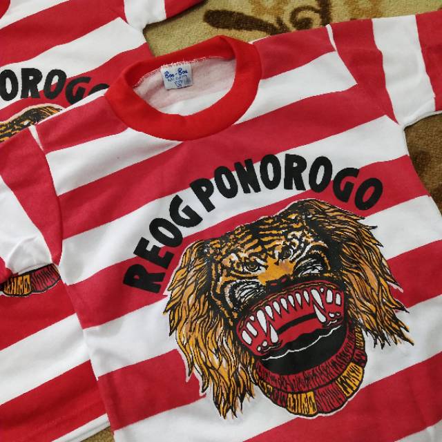 Kaos Reog ponorogo balita anak TK SD murah 1-10 tahun