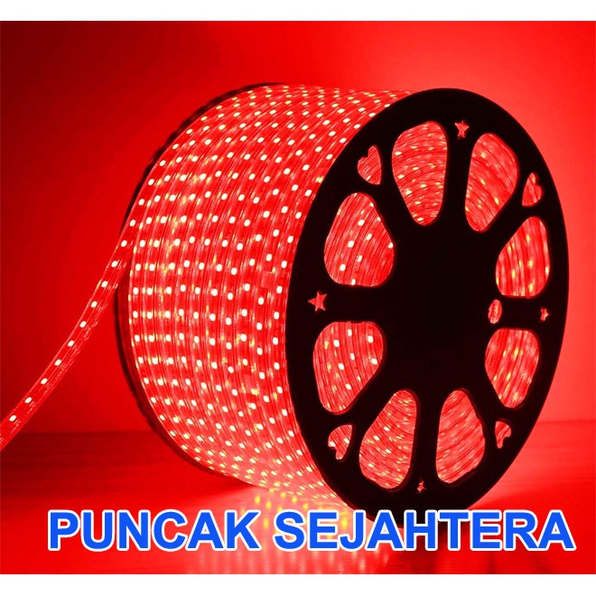 Lampu led Strip / Rope LED 5050 Warna Merah / Red 5050 IP44