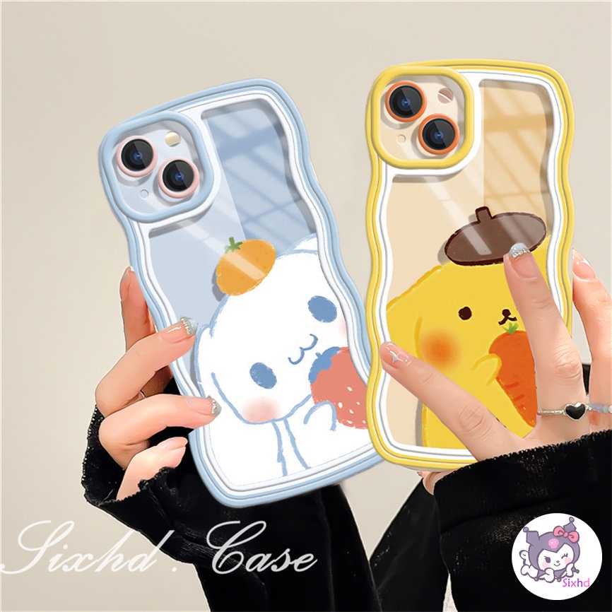 Redmi 12C 11A 10C 9T 9C Note 12 11s 11 10 9 8 Pro 10A 10 9A 9  A2 A1 Xiaomi 11Lite 12T 12Lite 11T 10T Poco M3 F3 X5 X4 X3 Pro Cute Cartoon Cinnamoroll Couple Wave Edge Phone Case Soft Cover