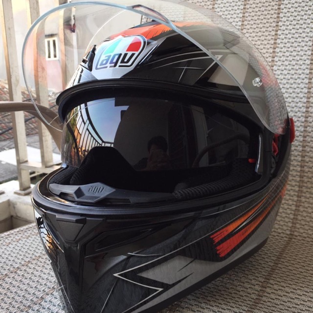 AGV K3SV LIQUEFY BLACJ ORANGE