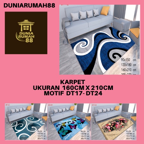 Karpet Lantai DT Ukuran 29cm x 160cm Anti Slip Series 17-24