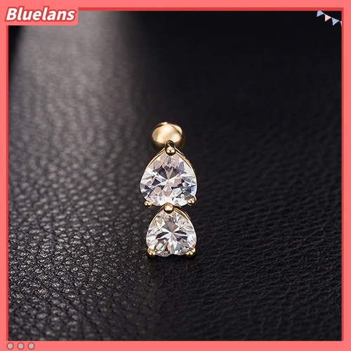 Anting Tindik Perut / Pusar Model Gantung Bentuk Hati Untuk Wanita