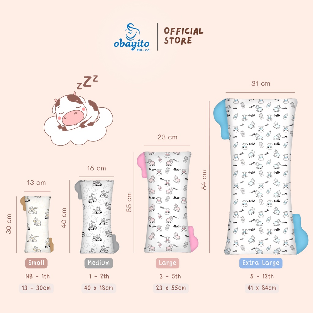 Mimi Hug Bantal Guling Bayi All Size - Obayito