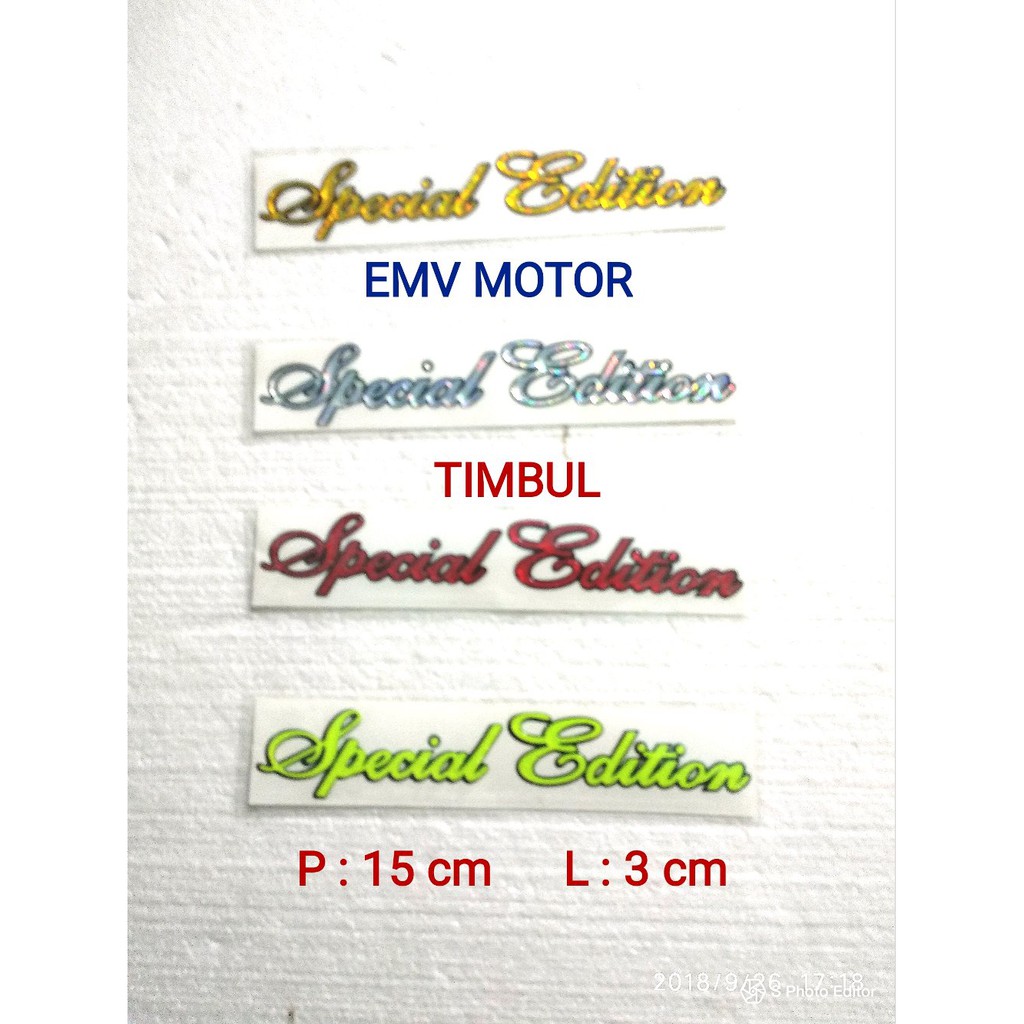 

Am- Stiker timbul - emblem special edition