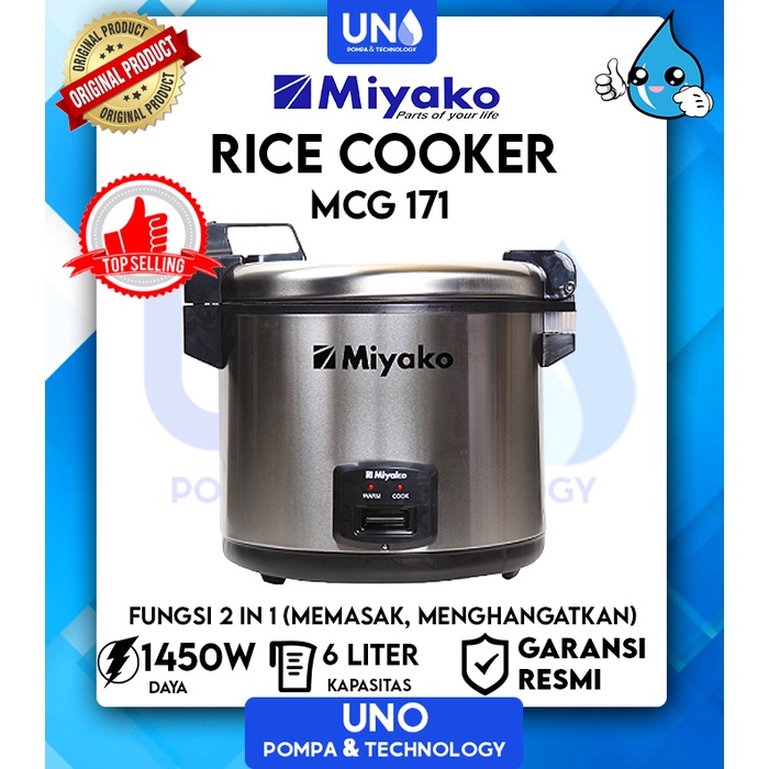 Miyako Magic Com Rice Cooker Penanak Nasi 6 Liter MCG-171 / MCG 171 / MCG171