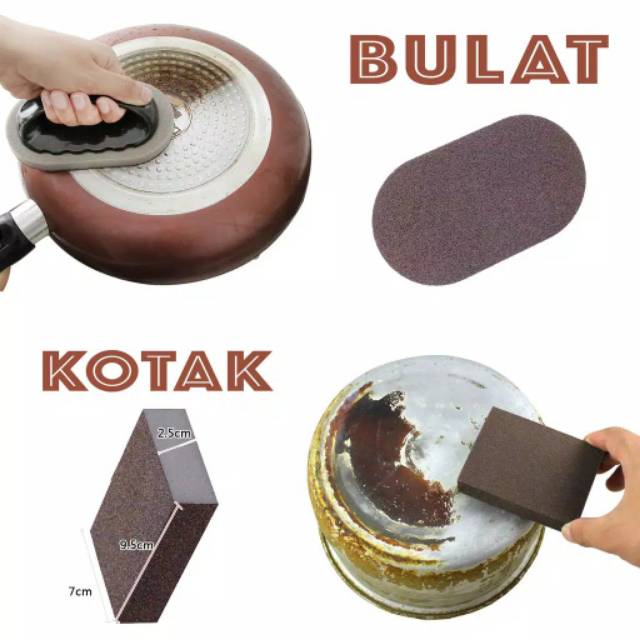 SPONS PEMBERSIH KERAK DAN KARAT KUALI / NANO DIAMOND CLEANER SPONGE