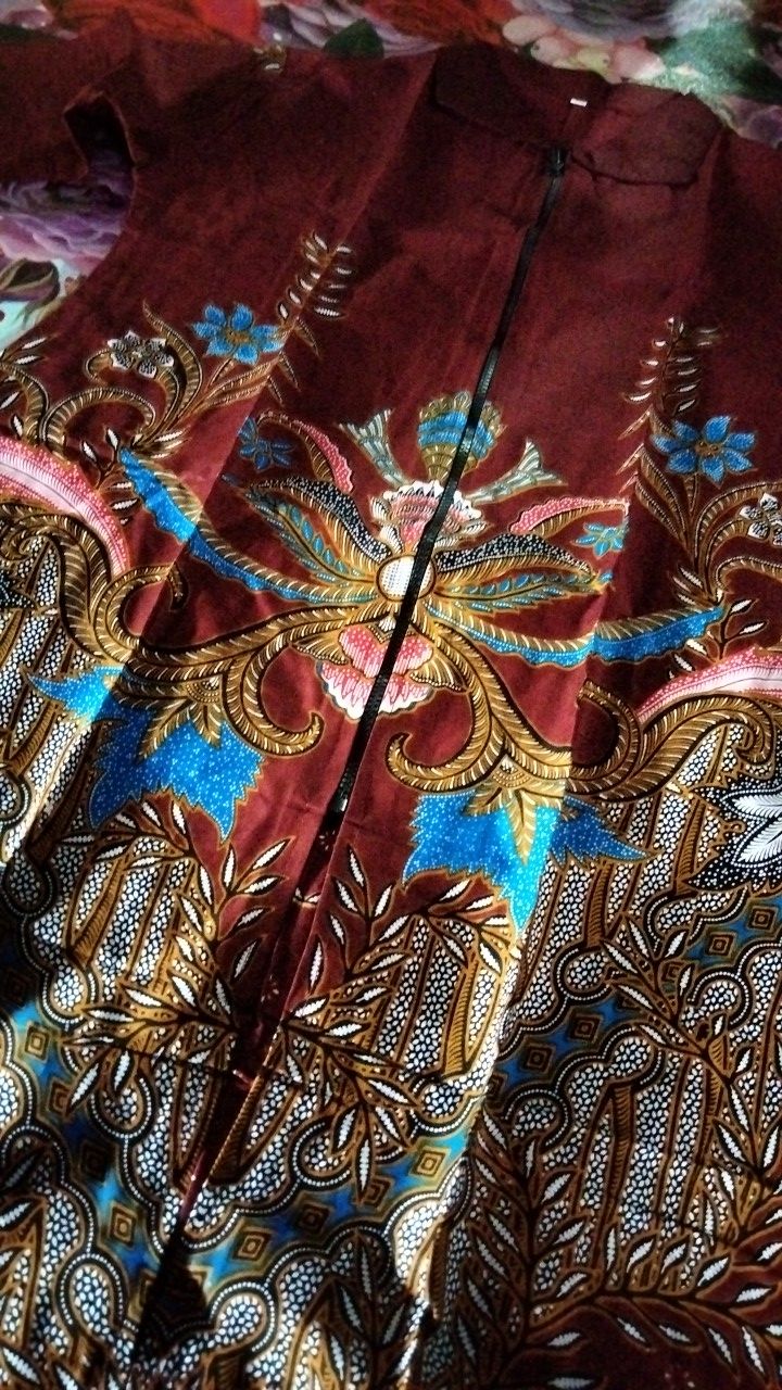 Batik Dolby Dolbi Dobby Doby Tenun Sutra Tulis Katun Atbm Baron Atasan Batik Wanita Sogan Srg308